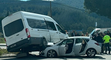 ULA KAVŞAĞINDA İLGİNÇ KAZA