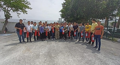 BELEDİYE PERSONELİNE TEMEL YANGIN EĞİTİMİ VERİLDİ