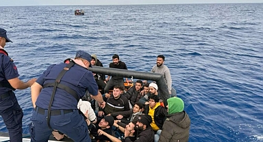 DALAMAN’DA 46 DÜZENSİZ GÖÇMEN KURTARILDI