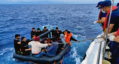 DATÇA’DA 50 DÜZENSİZ GÖÇMEN KURTARILDI