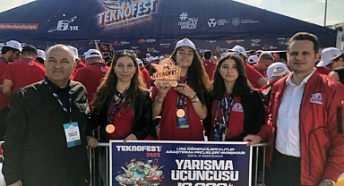 MUĞLA BİLSEM TÜRKİYE ÜÇÜNCÜLÜĞÜ ÖDÜLÜNÜ TEKNOFEST'TE ALDI