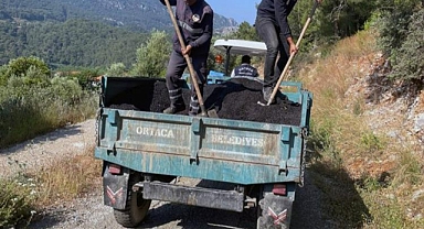 ORTACA’NIN PARK BAHÇE VE YOLLARINDA ÇALIŞMA