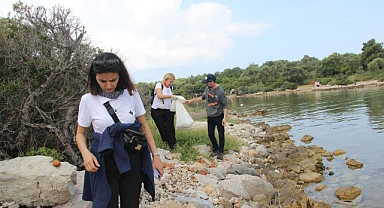 SEDİR ADASI'NDA SU ALTI VE KIYI TEMİZLİĞİ