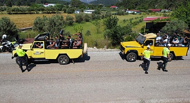 TRAFİK EKİPLERİ CİP SAFARİ KONTROLLERİNİ ARTTIRDI