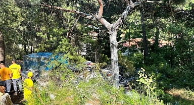 BARAKADAKİ YANGIN ORMANA SIÇRAMADAN SÖNDÜRÜLDÜ