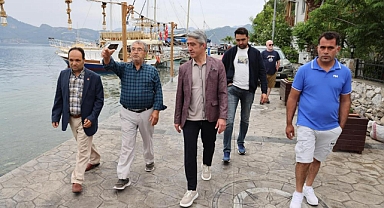 BAŞKAN OKTAY, SELİMİYE VE BOZBURUN'DA İNCELEMELERDE BULUNDU