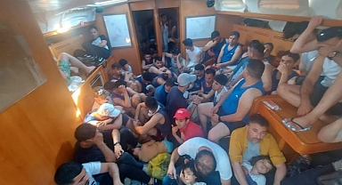 BODRUM'DA 86 DÜZENSİZ GÖÇMEN YAKALANDI 2 GÖZALTI