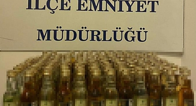 DATÇA'DA 157 ŞİŞE KAÇAK İÇKİ ELE GEÇİRİLDİ