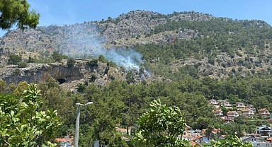 FETHİYE'DE ORMAN YANGINI BÜYÜMEDEN SÖNDÜRÜLDÜ
