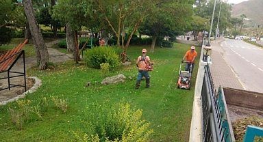 MARMARİS’İN YEŞİL ALANLARI BAKIMA ALINDI