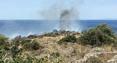 NEFES HELİKOPTERİ İLE YANGINA İLK MÜDAHALE