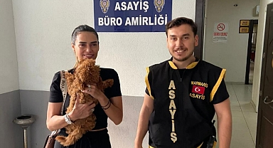 TATİLDEKİ TURİSTİN KAYIP KÖPEĞİNİ POLİS BULDU