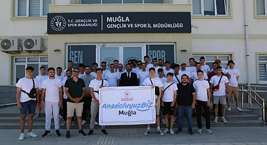 'ANADOLUYUZBİZ' PROJESİ ÇERÇEVESİNDE UŞAK İLİNDEN 42 GÖNÜLLÜ GENÇ MUĞLA'YA GELDİ