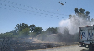 BODRUM BELEDİYESİ EKİPLERİ YANGINLARA MÜDAHALEDE DESTEK OLDU