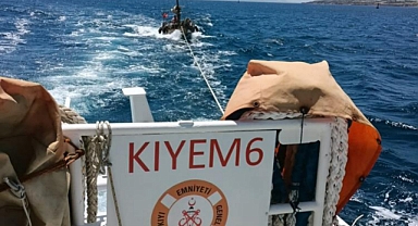BODRUM’DA ARIZALANAN TEKNEYİ KIYI EMNİYET EKİPLERİ KURTARDI