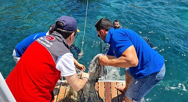 BODRUM’DA HAYALET AĞ TEMİZLİĞİ YAPILDI