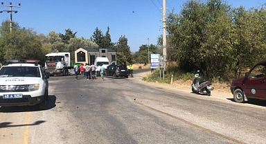 DATÇA'DA OTOMOBİL VE MİNİBÜS KAFA KAFAYA ÇARPIŞTI 8 YARALI