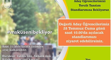 MSKÜ’DEN ADAY ÖĞRENCİLER İÇİN TERCİH TANITIM STANDI