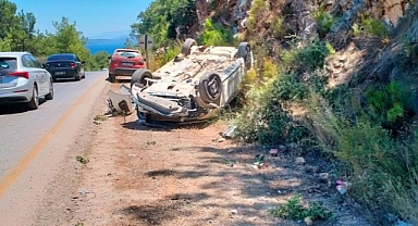 TAKLA ATAN OTOMOBİLDEN DIŞARI FIRLAYAN SÜRÜCÜ KURTARILAMADI