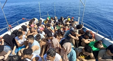 BODRUM'DAKİ 2 OLAYDA 121 GÖÇMEN KURTARILDI