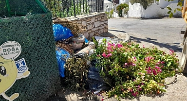 BOŞ KONTEYNERLERİN ÇEVRESİ ÇÖPLÜĞE DÖNDÜ