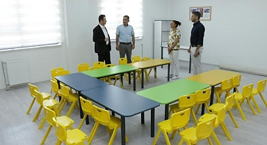 EMEKLİ ÖĞRETMEN ÇİFTİN BAĞIŞLADIĞI ARSAYA ANAOKULU YAPILDI