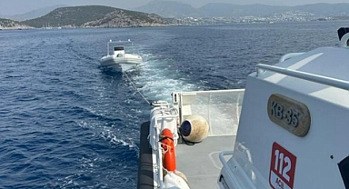 BODRUM’DA 1 DÜZENSİZ GÖÇMEN KURTARILDI