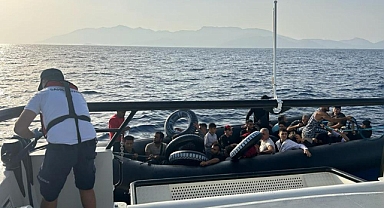 DATÇA’DA YUNANİSTAN’IN GERİ İTTİĞİ 29 GÖÇMEN KURTARILDI