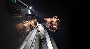 DATÇA’DA YUNANİSTAN TARAFINDAN GERİ İTİLEN 19 DÜZENSİZ GÖÇMEN KURTARILDI