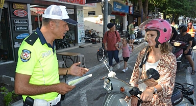 FETHİYE’DE MOTOSİKLET DENETİMİ YAPILDI