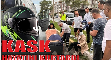 KASK HAYATINI KURTARDI