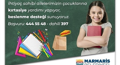 MARMARİS BELEDİYESİ’NDEN EĞİTİM DESTEĞİ