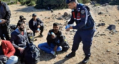 MİLAS'TA MÜLTECİ KAFİLESİ YAKALANDI