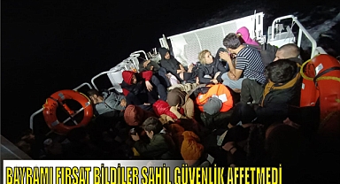 BAYRAMI FIRSAT BİLDİLER SAHİL GÜVENLİK AFFETMEDİ