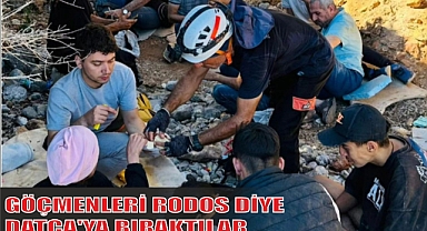 GÖÇMENLERİ RODOS DİYE DATÇA’YA BIRAKTILAR