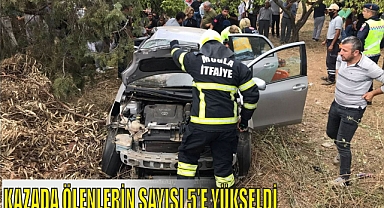 KAZADA ÖLENLERİN SAYISI 5’E YÜKSELDİ