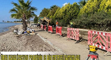 ÖREN KANALİZASYON PROJEİNİN 18 BİN METRESİ TAMAMLADI