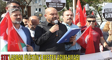 STK’LARDAN FİLİSTİN'E DESTEK AÇIKLAMASI