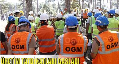 ÜRETİM TATBİKATLARI BAŞLADI