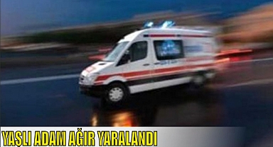 YAŞLI ADAM AĞIR YARALANDI