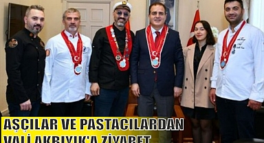 AŞÇILAR VE PASTACILARDAN VALİ AKBIYIK’A ZİYARET