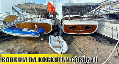 BODRUM’DA KORKUTAN GÖRÜNTÜ 