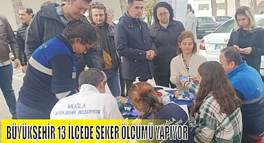 BÜYÜKŞEHİR 13 İLÇEDE ŞEKER ÖLÇÜMÜ YAPIYOR