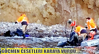 GÖÇMEN CESETLERİ KARAYA VURDU 