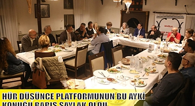 HÜR DÜŞÜNCE PLATFORMUNUN BU AYKİ KONUĞU BARIŞ SAYLAK OLDU