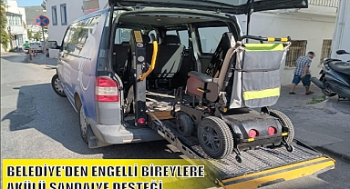 BELEDİYE’DEN ENGELLİ BİREYLERE AKÜLÜ SANDALYE DESTEĞİ