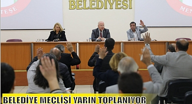 BELEDİYE MECLİSİ YARIN TOPLANIYOR