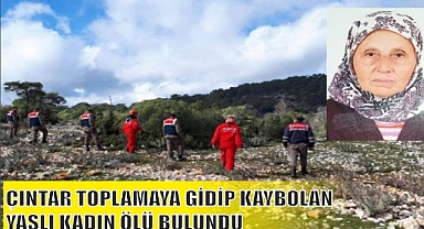 ÇINTAR TOPLAMAYA GİDİP KAYBOLAN YAŞLI KADIN ÖLÜ BULUNDU