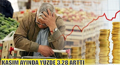 KASIM AYINDA YÜZDE 3,28 ARTTI