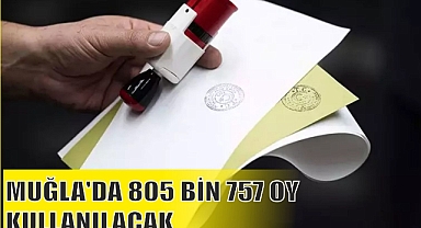 MUĞLA’DA 805 BİN 757 OY KULLANILACAK